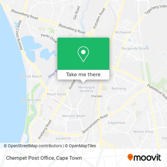 Chempet Post Office map