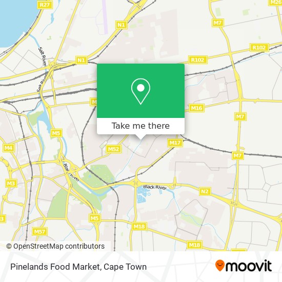 Pinelands Food Market map