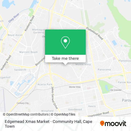 Edgemead Xmas Market - Community Hall map
