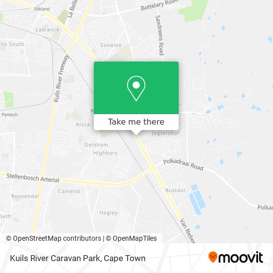 Kuils River Caravan Park map