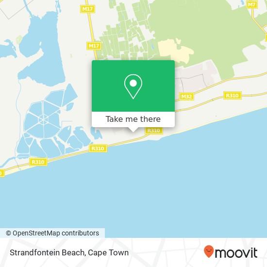 Strandfontein Beach map