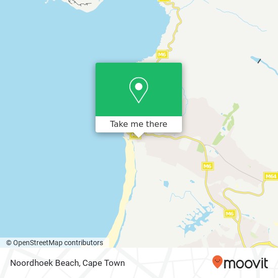 Noordhoek Beach map