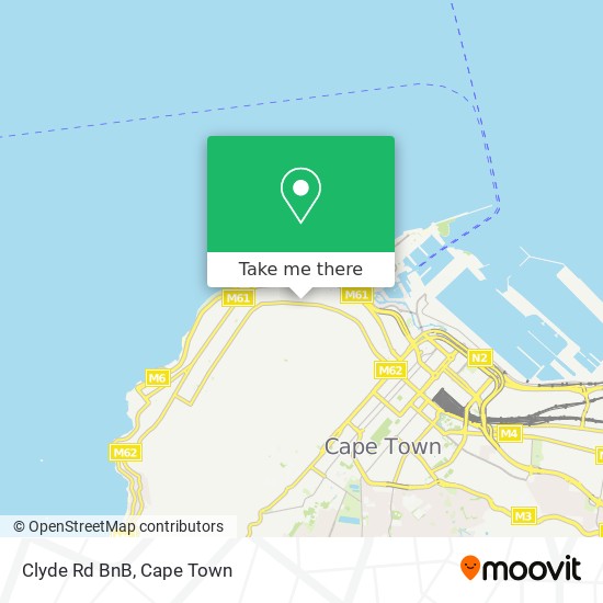 Clyde Rd BnB map