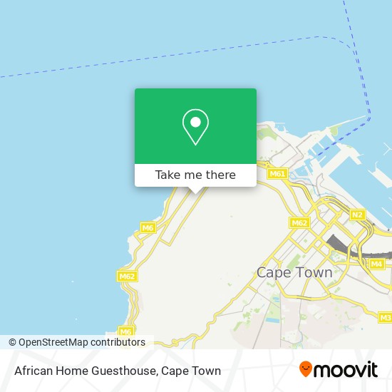 African Home Guesthouse map