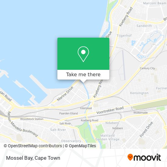 Mossel Bay map