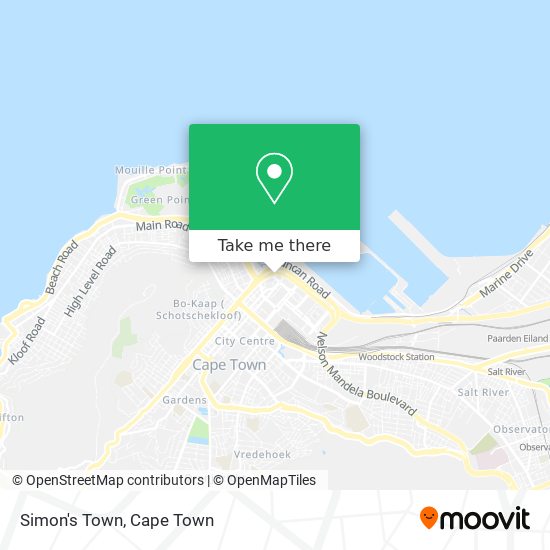 Simon's Town map