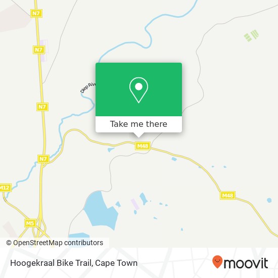 Hoogekraal Bike Trail map