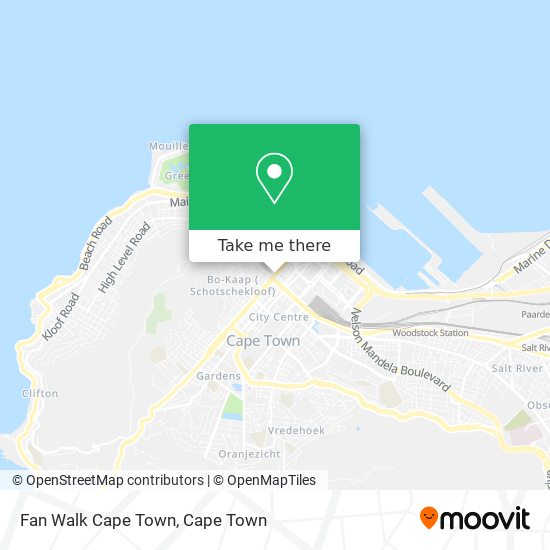 Fan Walk Cape Town map