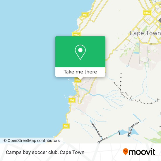 Camps bay soccer club map