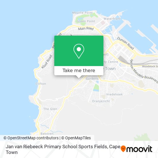 Jan van Riebeeck Primary School Sports Fields map