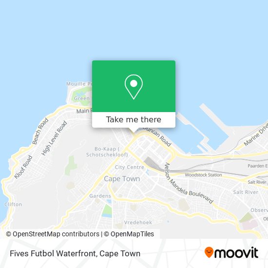 Fives Futbol Waterfront map