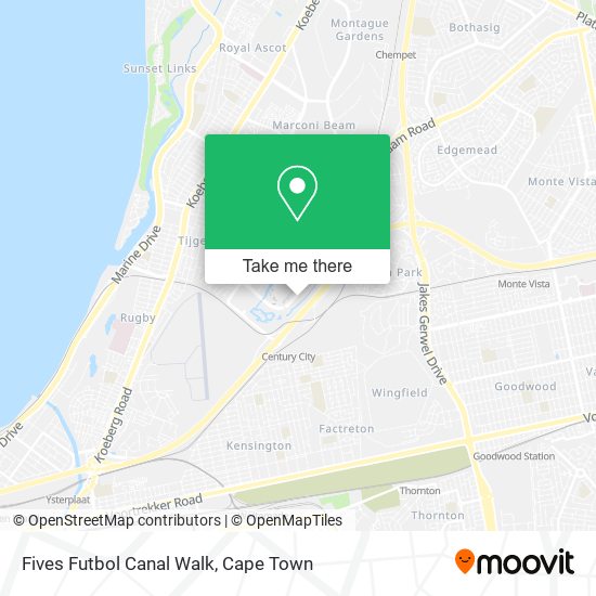 Fives Futbol Canal Walk map