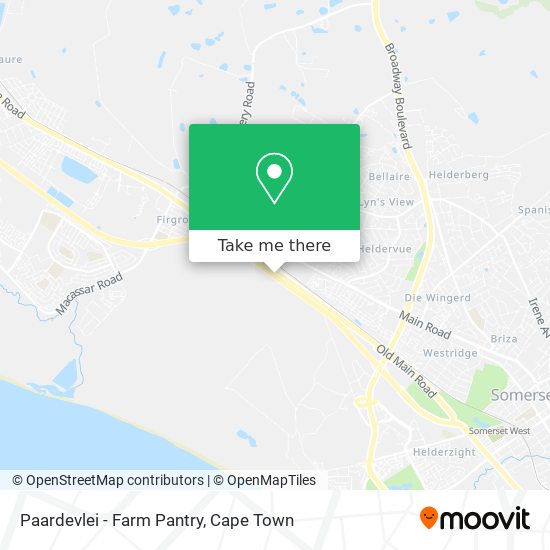 Paardevlei - Farm Pantry map