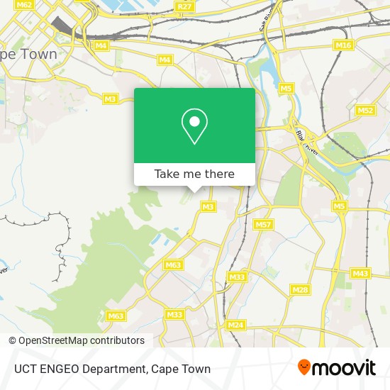 UCT ENGEO Department map