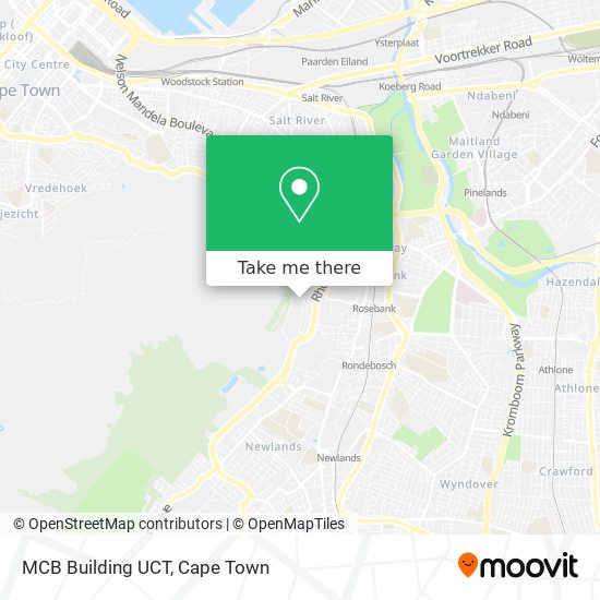 MCB Building UCT map