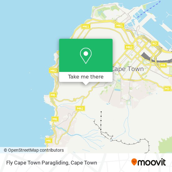 Fly Cape Town Paragliding map