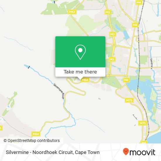 Silvermine - Noordhoek Circuit map