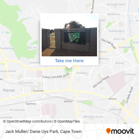 Jack Muller/ Danie Uys Park map
