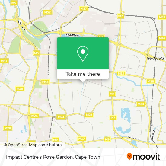 Impact Centre's Rose Gardon map