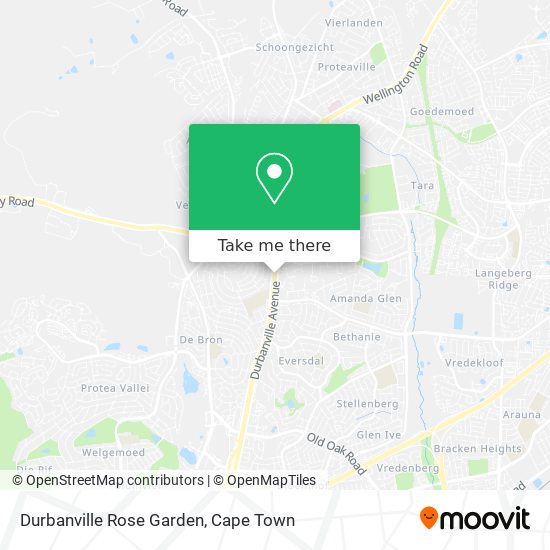 Durbanville Rose Garden map