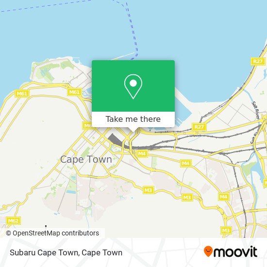 Subaru Cape Town map