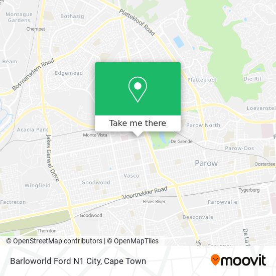 Barloworld Ford N1 City map