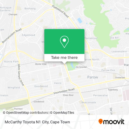 McCarthy Toyota N1 City map