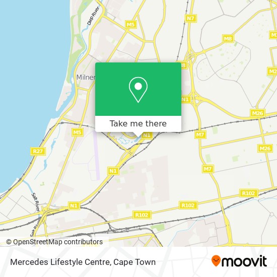 Mercedes Lifestyle Centre map