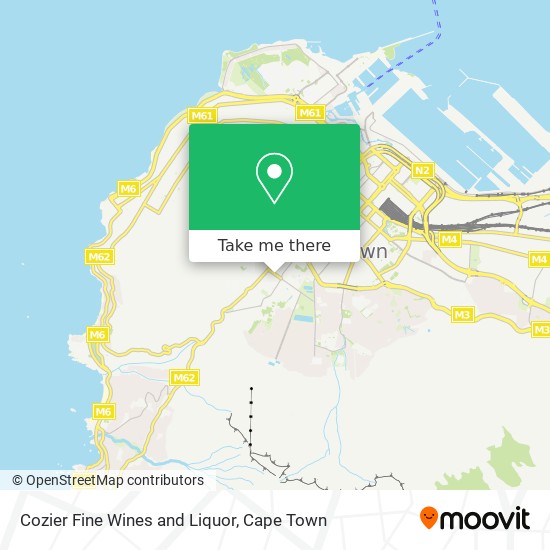 Cozier Fine Wines and Liquor map
