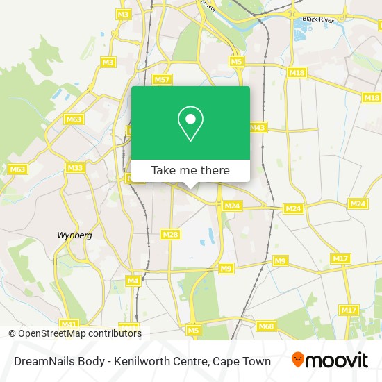 DreamNails Body - Kenilworth Centre map