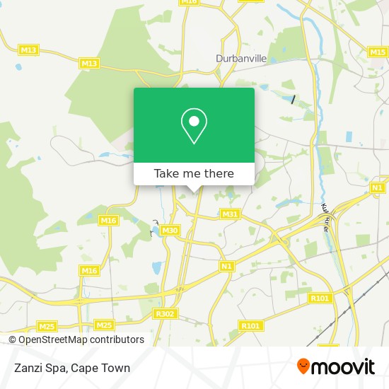 Zanzi Spa map