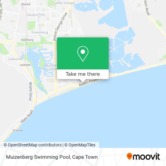 Muizenberg Swimming Pool map