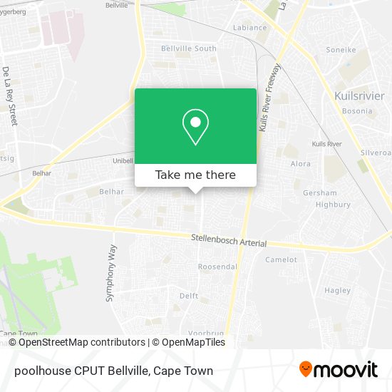 poolhouse CPUT Bellville map