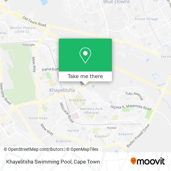 Khayelitsha Swimming Pool map