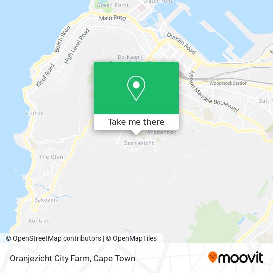 Oranjezicht City Farm map