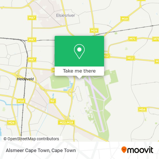 Alsmeer Cape Town map