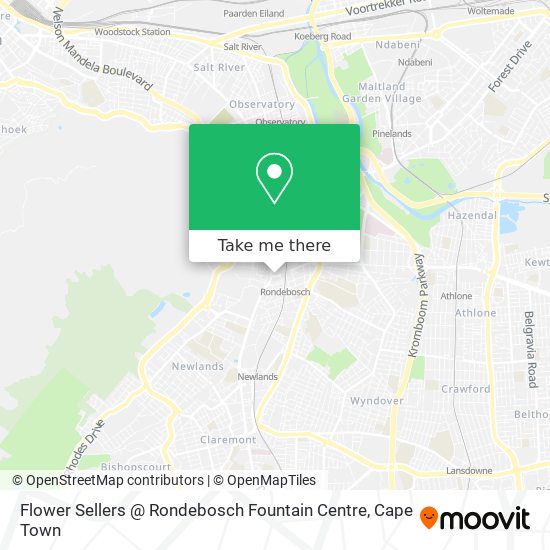 Flower Sellers @ Rondebosch Fountain Centre map