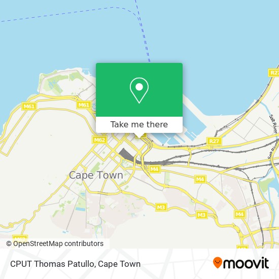 CPUT Thomas Patullo map