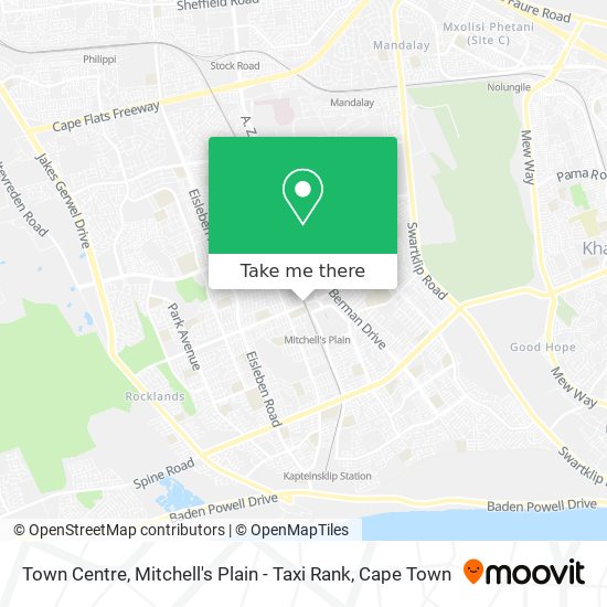 Town Centre, Mitchell's Plain - Taxi Rank map