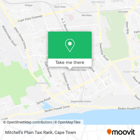 Mitchell's Plain Taxi Rank map