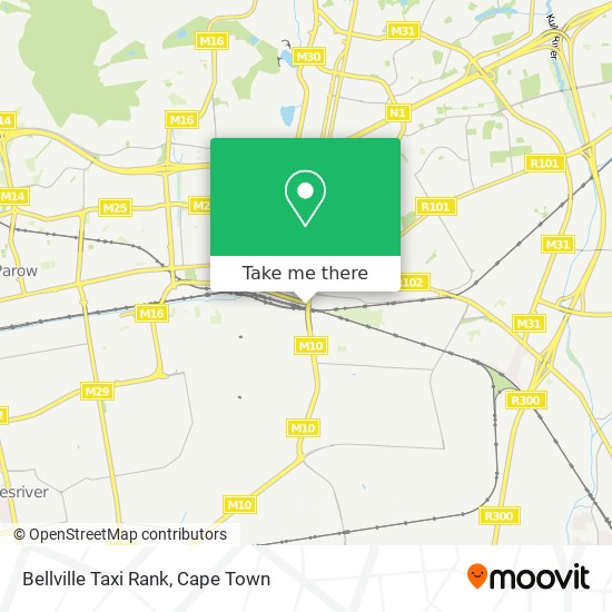 Bellville Taxi Rank map