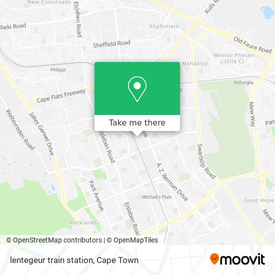 lentegeur train station map
