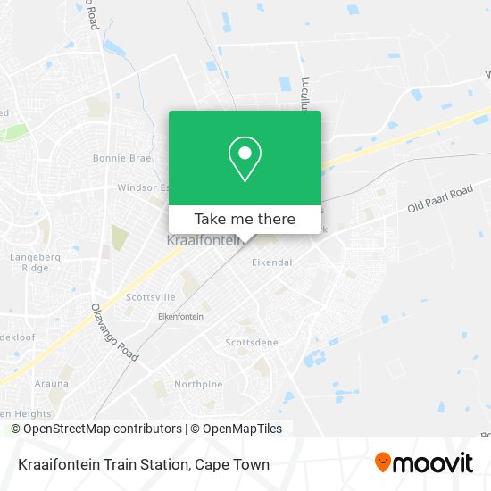 Kraaifontein Train Station map