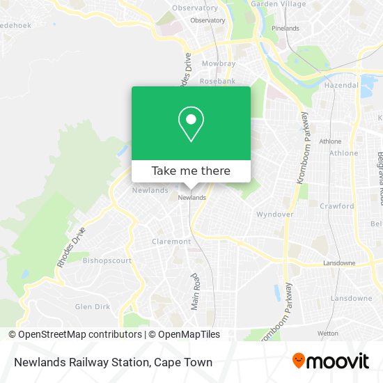 Newlands Railway Station map