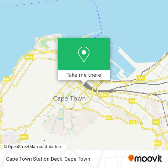 Cape Town Station Deck map