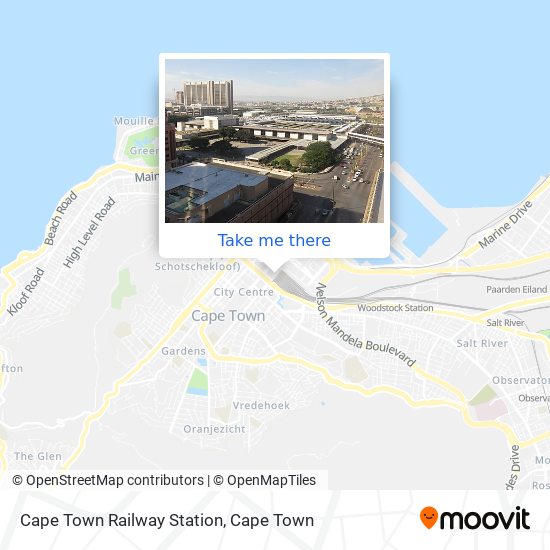 Cape Town Railway Station map