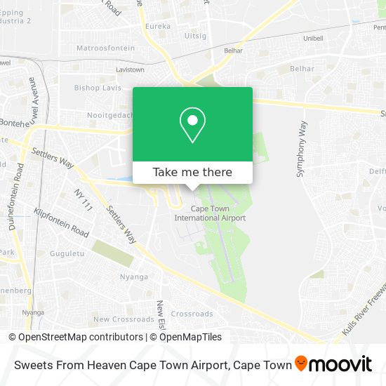 Sweets From Heaven Cape Town Airport map