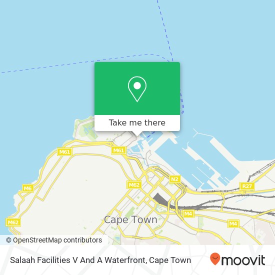 Salaah Facilities V And A Waterfront map