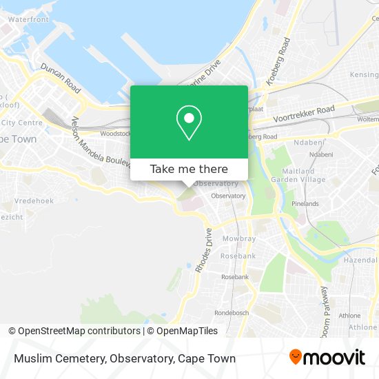 Muslim Cemetery, Observatory map