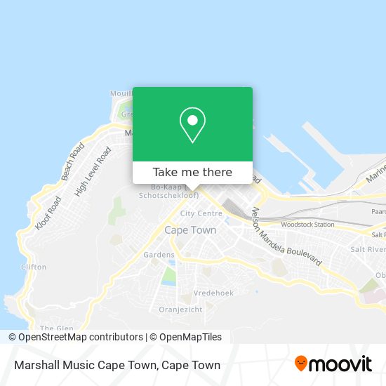 Marshall Music Cape Town map